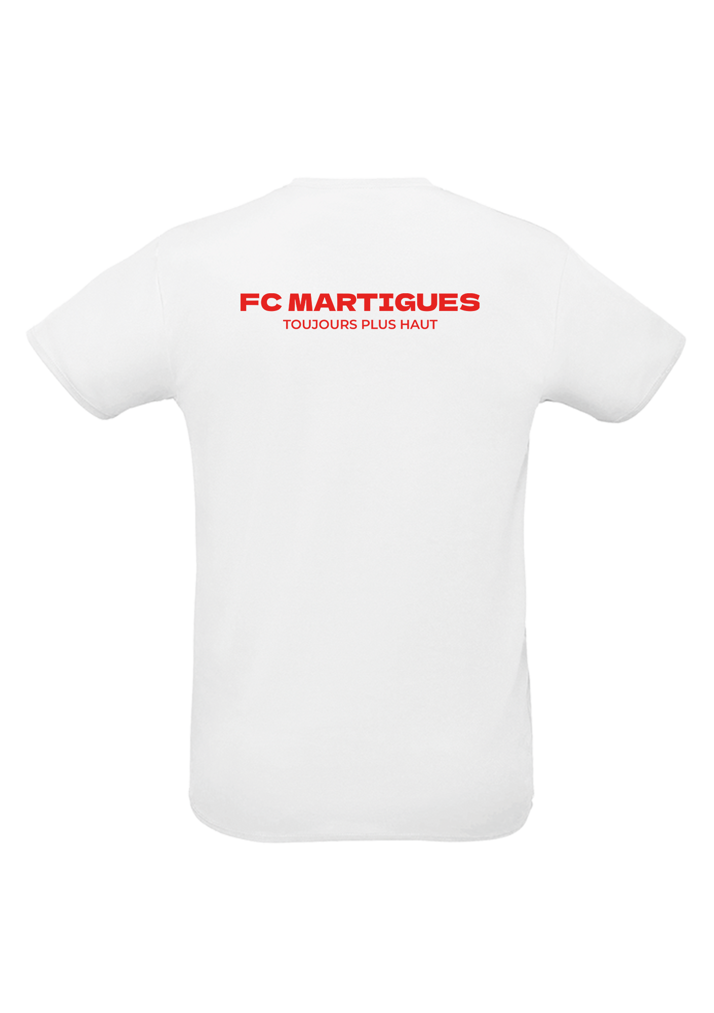 T-shirt sport blanc Adulte 100 ET OR FC Martigues - SPRINTBLANCADULTE100ETORDOSFCM118