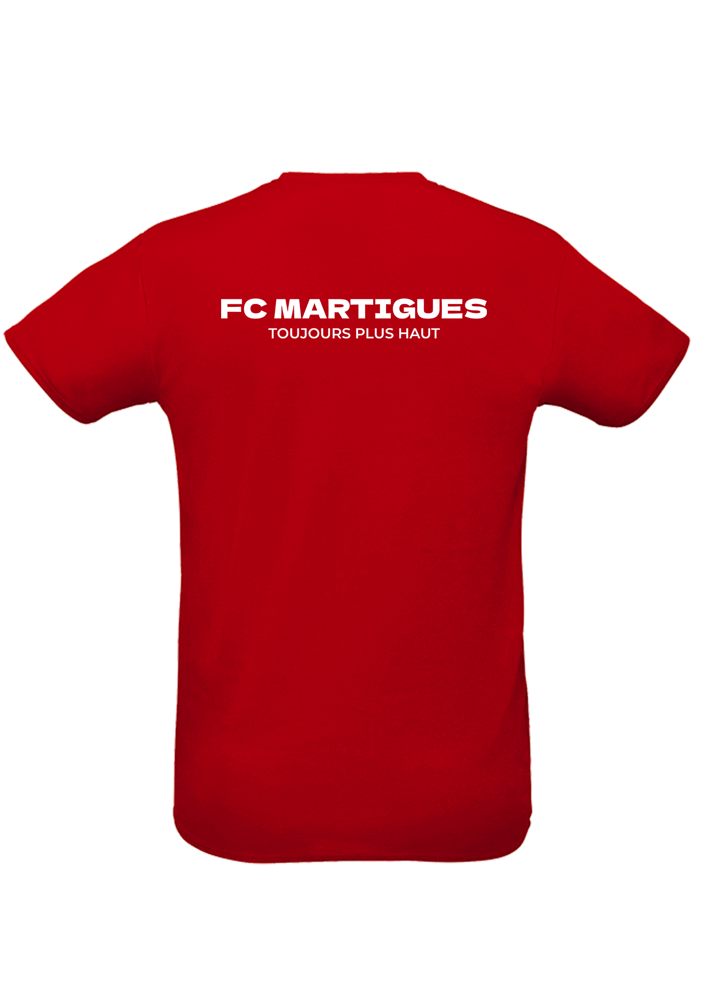 T-shirt sport rouge Adulte 100 ET OR FC Martigues - T-SHIRTSPRINTROUGEDOS100ETOR