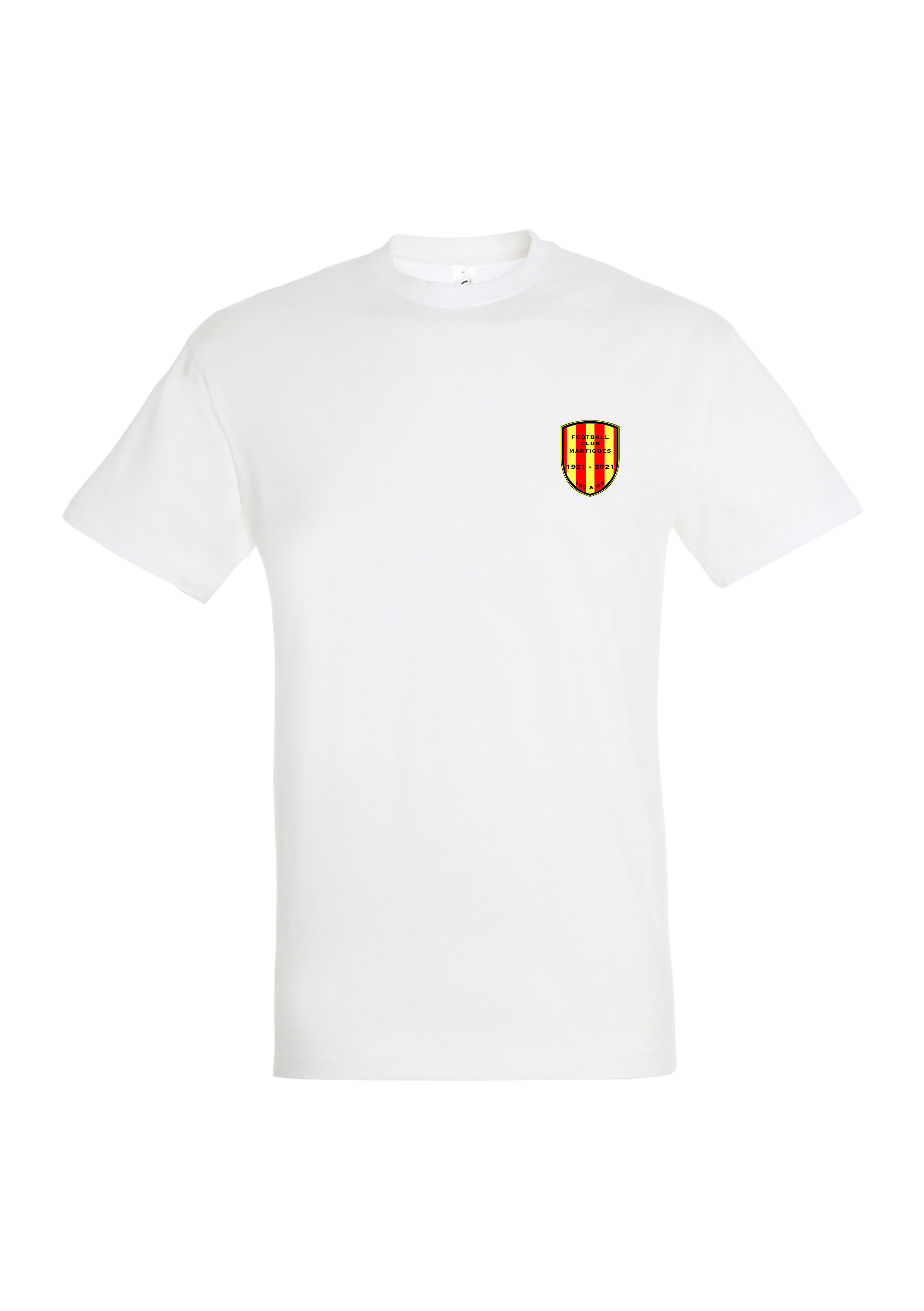 T-shirt Adulte Blanc "100 et Or" - n11380102A